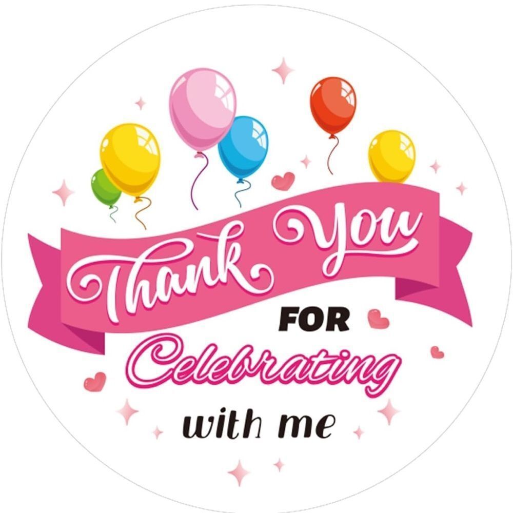 120pcs Thank You Celebrating‎ Stickers, 2 Inch Gift Labels, Party Favors